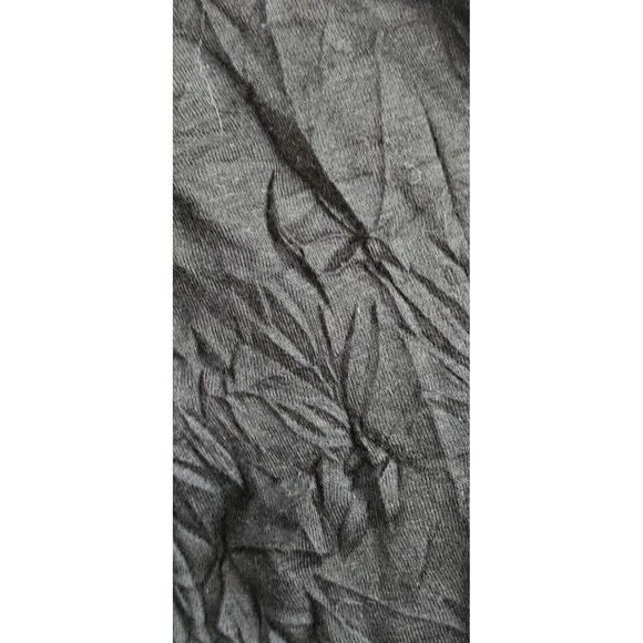 NWT Faded Glory black‎ crochet shoulder back women 3X blouse crinkled - Picture 5 of 8